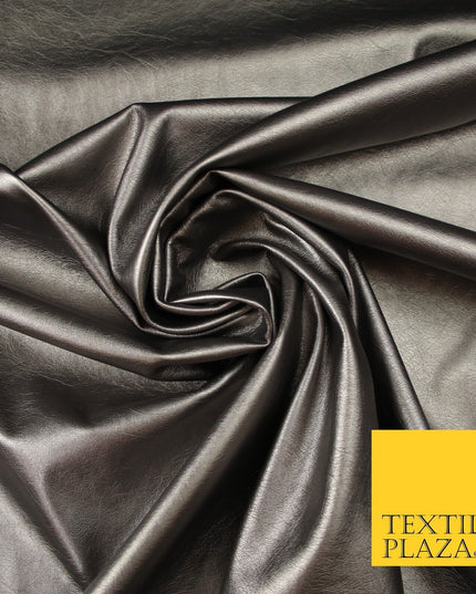 7 COLOURS Premium Quality METALLIC LEATHERETTE Fabric 300gsm Dancewear Craft 55"