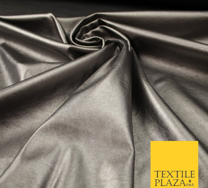 7 COLOURS Premium Quality METALLIC LEATHERETTE Fabric 300gsm Dancewear Craft 55"