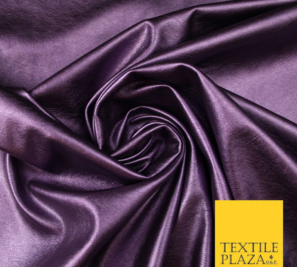 7 COLOURS Premium Quality METALLIC LEATHERETTE Fabric 300gsm Dancewear Craft 55"