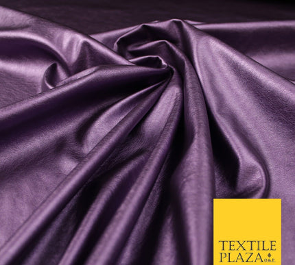 7 COLOURS Premium Quality METALLIC LEATHERETTE Fabric 300gsm Dancewear Craft 55"