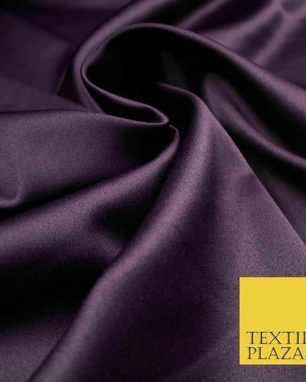 7 COLOURS - Luxury Plain Stretch Matt Duchess Satin Fabric Wedding Dress 58"