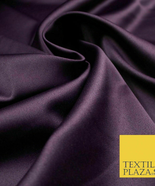 7 COLOURS - Luxury Plain Stretch Matt Duchess Satin Fabric Wedding Dress 58"