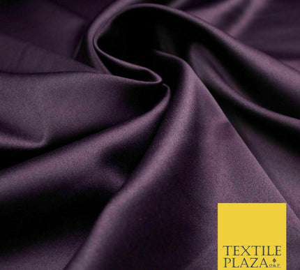 7 COLOURS - Luxury Plain Stretch Matt Duchess Satin Fabric Wedding Dress 58"