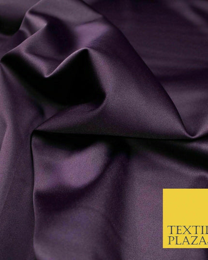 7 COLOURS - Luxury Plain Stretch Matt Duchess Satin Fabric Wedding Dress 58"