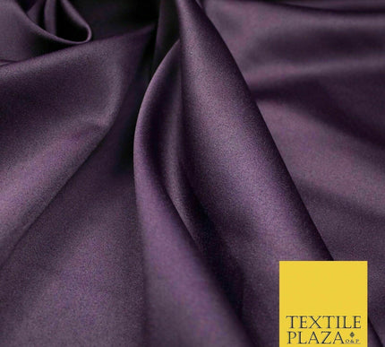 7 COLOURS - Luxury Plain Stretch Matt Duchess Satin Fabric Wedding Dress 58"