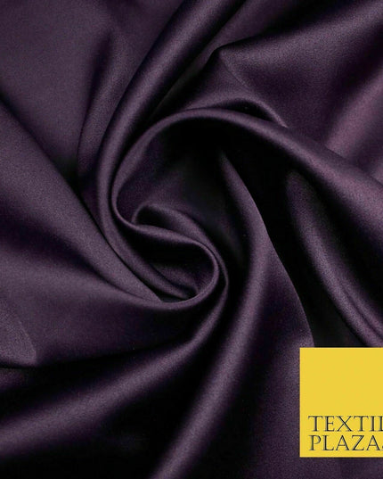 7 COLOURS - Luxury Plain Stretch Matt Duchess Satin Fabric Wedding Dress 58"
