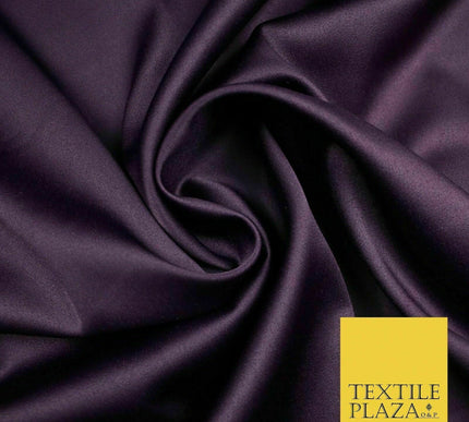 7 COLOURS - Luxury Plain Stretch Matt Duchess Satin Fabric Wedding Dress 58"