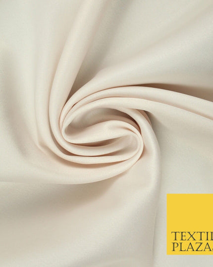 7 COLOURS - Luxury Plain Stretch Matt Duchess Satin Fabric Wedding Dress 58"