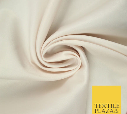 7 COLOURS - Luxury Plain Stretch Matt Duchess Satin Fabric Wedding Dress 58"