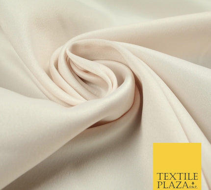 7 COLOURS - Luxury Plain Stretch Matt Duchess Satin Fabric Wedding Dress 58"