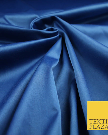 7 COLOURS - Luxury Plain Stretch Matt Duchess Satin Fabric Wedding Dress 58"