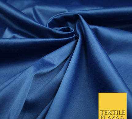 7 COLOURS - Luxury Plain Stretch Matt Duchess Satin Fabric Wedding Dress 58"