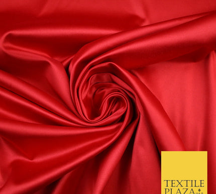 7 COLOURS - Luxury Plain Stretch Matt Duchess Satin Fabric Wedding Dress 58"