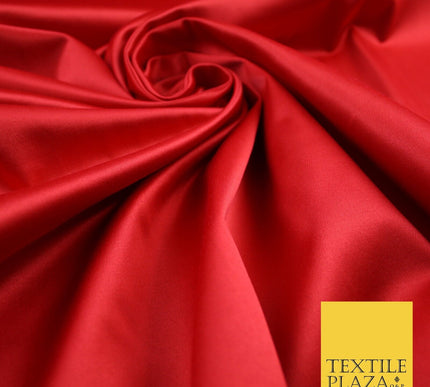 7 COLOURS - Luxury Plain Stretch Matt Duchess Satin Fabric Wedding Dress 58"