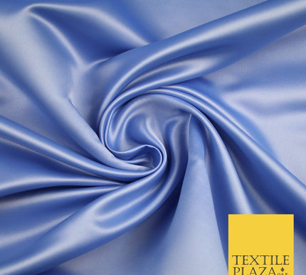 7 COLOURS - Luxury Plain Stretch Matt Duchess Satin Fabric Wedding Dress 58"