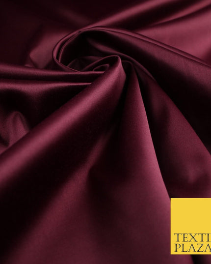 7 COLOURS - Luxury Plain Stretch Matt Duchess Satin Fabric Wedding Dress 58"