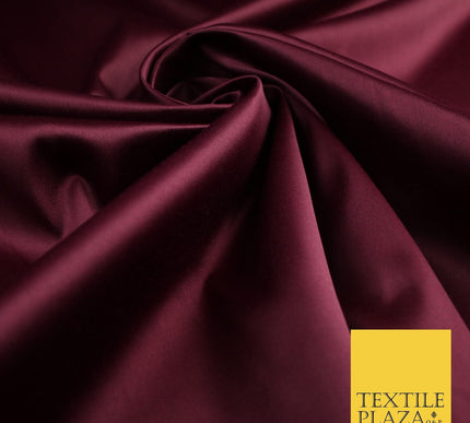 7 COLOURS - Luxury Plain Stretch Matt Duchess Satin Fabric Wedding Dress 58"