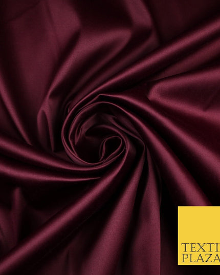 7 COLOURS - Luxury Plain Stretch Matt Duchess Satin Fabric Wedding Dress 58"