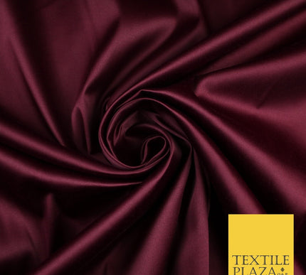 7 COLOURS - Luxury Plain Stretch Matt Duchess Satin Fabric Wedding Dress 58"
