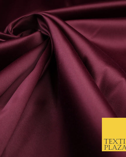 7 COLOURS - Luxury Plain Stretch Matt Duchess Satin Fabric Wedding Dress 58"