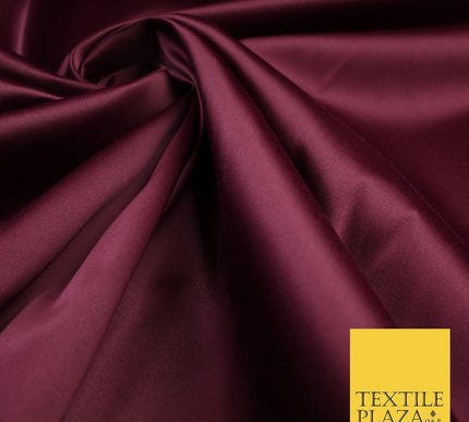 7 COLOURS - Luxury Plain Stretch Matt Duchess Satin Fabric Wedding Dress 58"
