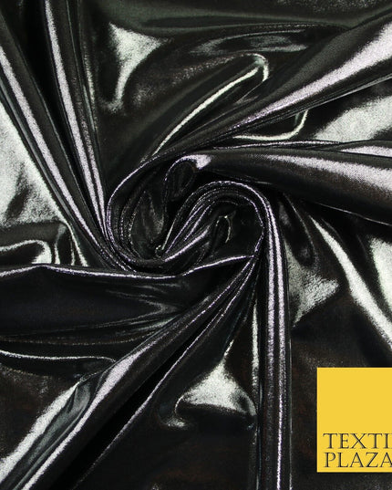 7 COLOURS - Metallic Lycra Stretch Fabric Shiny Mirror Foil Dancewear Costume
