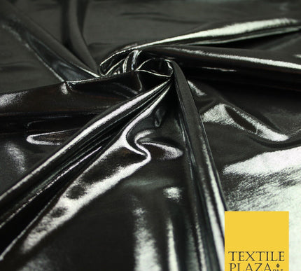 7 COLOURS - Metallic Lycra Stretch Fabric Shiny Mirror Foil Dancewear Costume