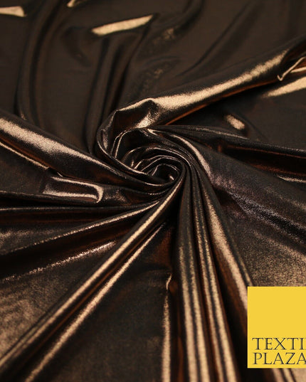 7 COLOURS - Metallic Lycra Stretch Fabric Shiny Mirror Foil Dancewear Costume