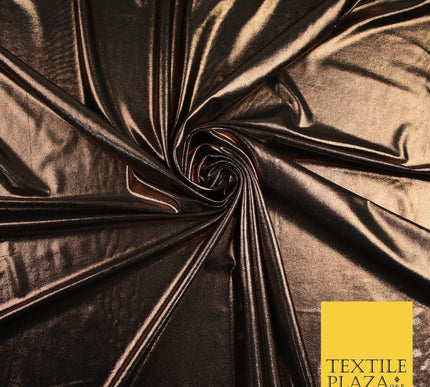 7 COLOURS - Metallic Lycra Stretch Fabric Shiny Mirror Foil Dancewear Costume