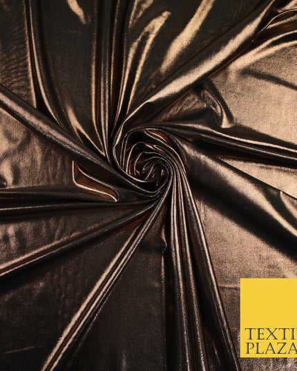 7 COLOURS - Metallic Lycra Stretch Fabric Shiny Mirror Foil Dancewear Costume