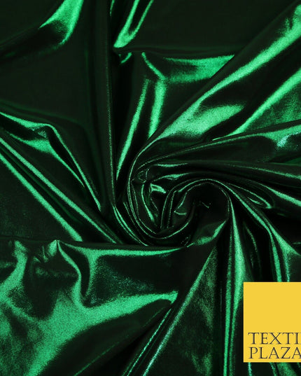 7 COLOURS - Metallic Lycra Stretch Fabric Shiny Mirror Foil Dancewear Costume