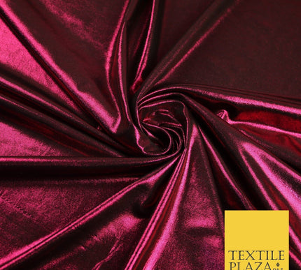7 COLOURS - Metallic Lycra Stretch Fabric Shiny Mirror Foil Dancewear Costume