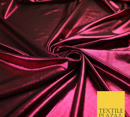 7 COLOURS - Metallic Lycra Stretch Fabric Shiny Mirror Foil Dancewear Costume