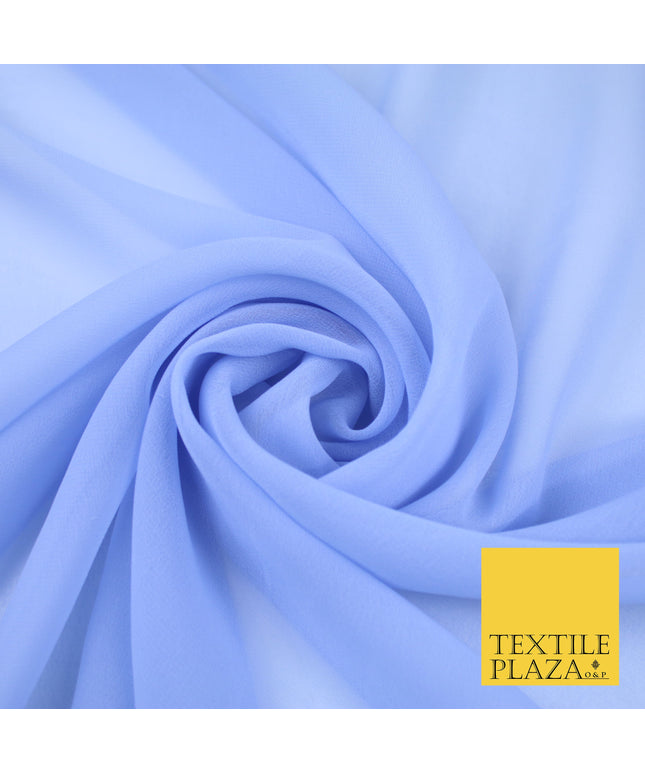 CEIL LAVENDER Premium Plain Dyed Chiffon Fine Soft Georgette Sheer Dress Fabric 8415