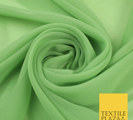 DUSTY GREEN Premium Plain Dyed Chiffon Fine Soft Georgette Sheer Dress Fabric 8355