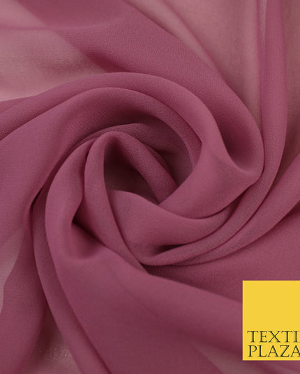 DUSTY LAVENDER Premium Plain Dyed Chiffon Fine Soft Georgette Sheer Dress Fabric 8328
