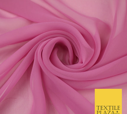 LAVENDER PINK 2 Premium Plain Dyed Chiffon Fine Soft Georgette Sheer Dress Fabric 8329