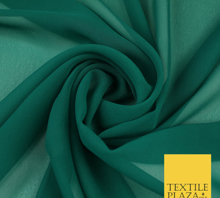 JADE GREEN Premium Plain Dyed Chiffon Fine Soft Georgette Sheer Dress Fabric 8350