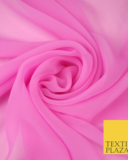 LAVENDER PINK Premium Plain Dyed Chiffon Fine Soft Georgette Sheer Dress Fabric 8309