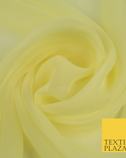 LIGHT GOLD Premium Plain Dyed Chiffon Fine Soft Georgette Sheer Dress Fabric 8359