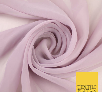LIGHT MAUVE Premium Plain Dyed Chiffon Fine Soft Georgette Sheer Dress Fabric 8344