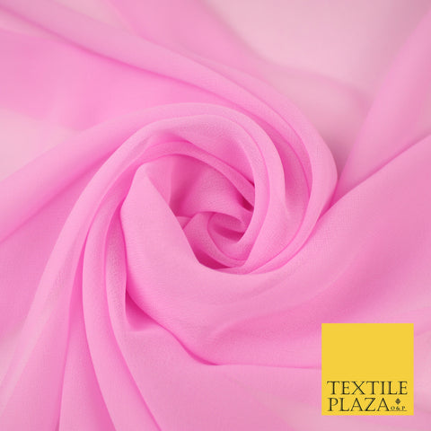 LIGHT LAVENDER PINK Premium Plain Dyed Chiffon Fine Soft Georgette Sheer Dress Fabric 8308