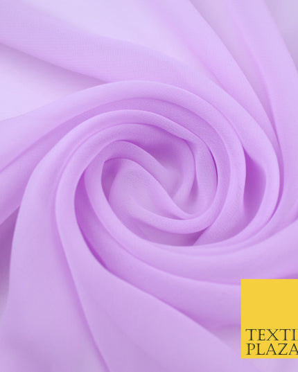LIGHT ORCHID Premium Plain Dyed Chiffon Fine Soft Georgette Sheer Dress Fabric 8416