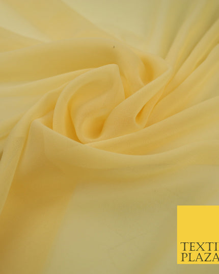 PEACH MELBA GOLD  Premium Plain Dyed Chiffon Fine Soft Georgette Sheer Dress Fabric 8279