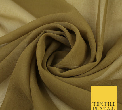 WALNUT BROWN Premium Plain Dyed Chiffon Fine Soft Georgette Sheer Dress Fabric 8371