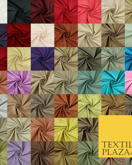 50 COLOURS - Luxury 100% PURE Plain Dupion Raw Silk Handloom Dress Fabric 55"