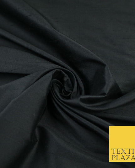 50 COLOURS - Luxury 100% PURE Plain Dupion Raw Silk Handloom Dress Fabric 55"
