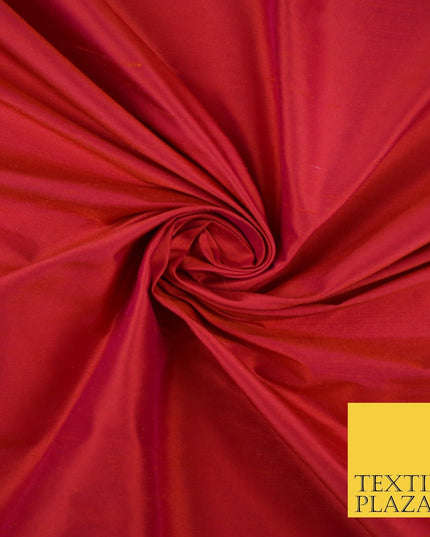50 COLOURS - Luxury 100% PURE Plain Dupion Raw Silk Handloom Dress Fabric 55"