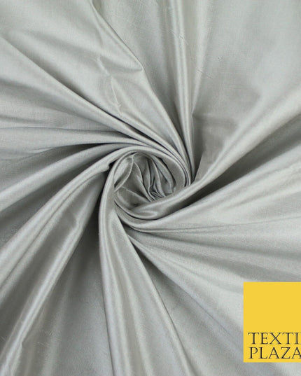 50 COLOURS - Luxury 100% PURE Plain Dupion Raw Silk Handloom Dress Fabric 55"