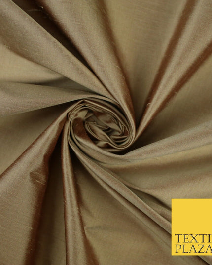 50 COLOURS - Luxury 100% PURE Plain Dupion Raw Silk Handloom Dress Fabric 55"